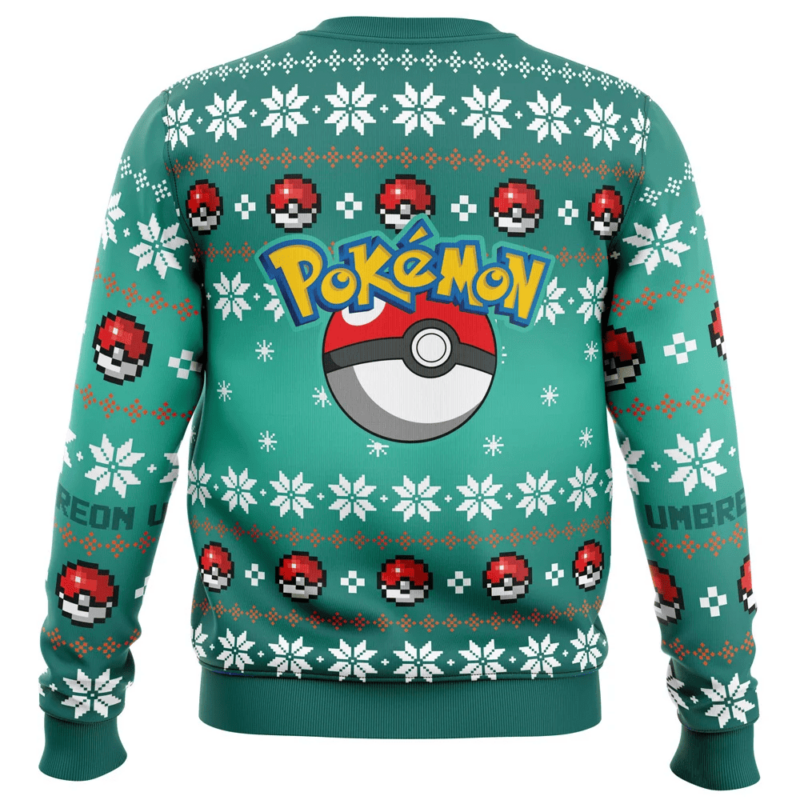 3D Anime Pokemon Umbreon Custom Fandom Ugly Christmas Sweater VA308176