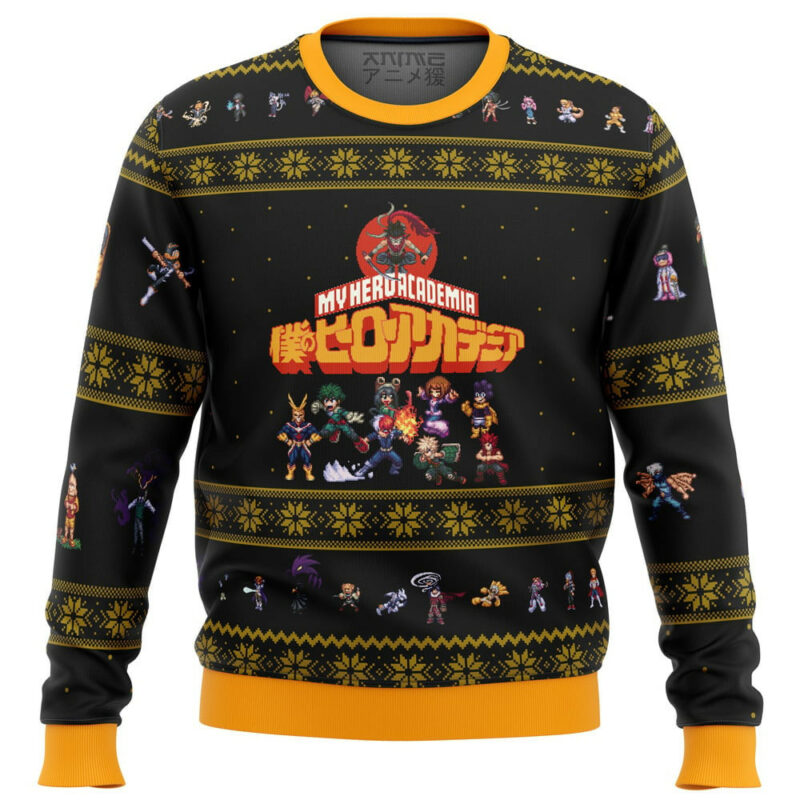 3D Anime My Hero Academia Boku No Sprites Custom Ugly Christmas Sweater