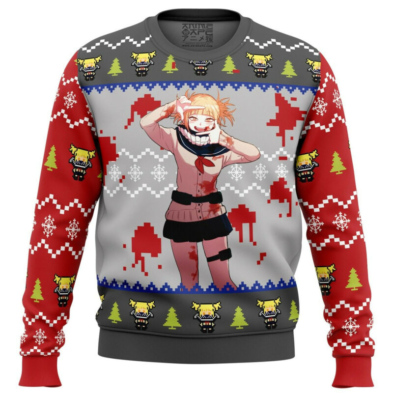 3D Anime My Hero Academia Himiko Toga Custom Fandom Ugly Christmas Sweater