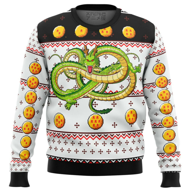 3D Anime Dragon Ball Shenron Custom Fandom V2 Ugly Christmas Sweater