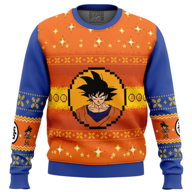 3D Anime Dragon Ball Goku Custom Ugly Christmas Sweater