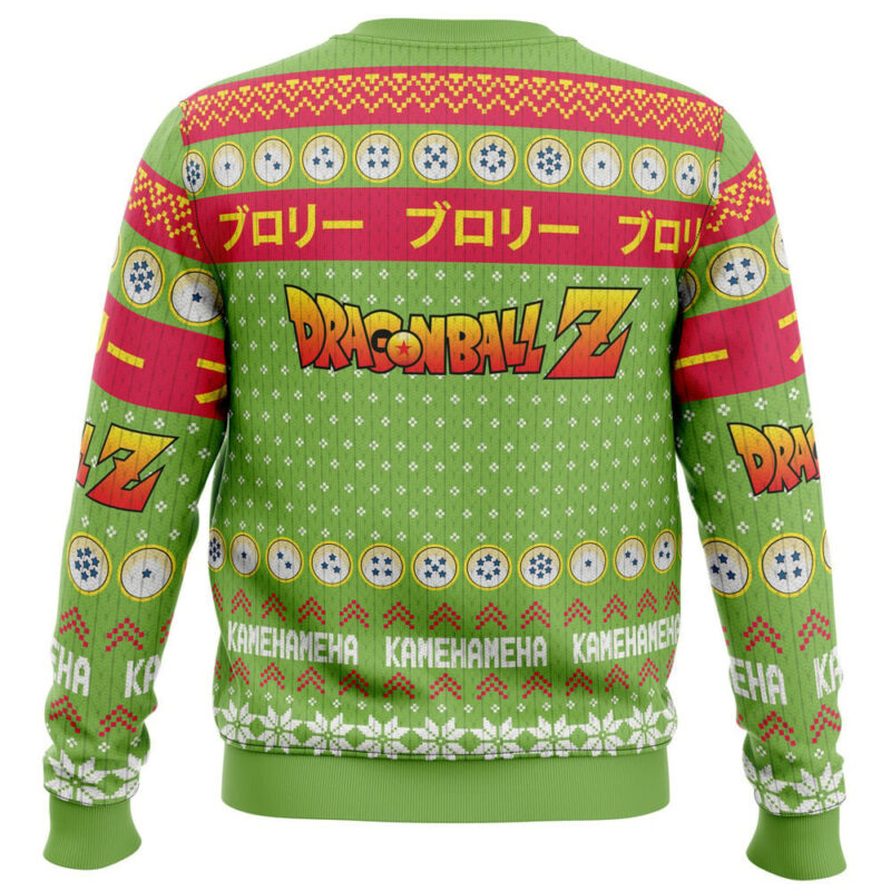 3D Anime Dragon Ball Broly Custom Fandom Ugly Christmas Sweater VA309081