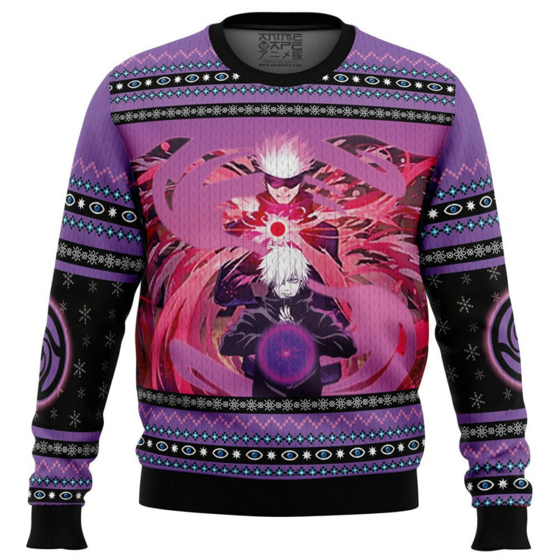 3D Anime Jujutsu Kaisen Satoru Gojo Custom Fandom Ugly Christmas Sweater