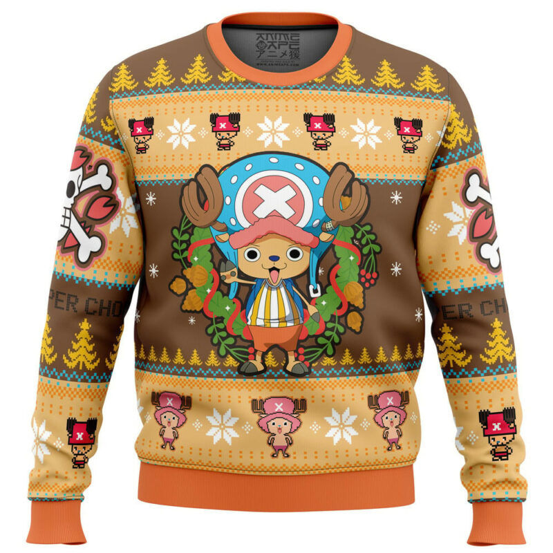 3D Anime One Piece Tony Chopper Custom Fandom Ugly Christmas Sweater VA308114