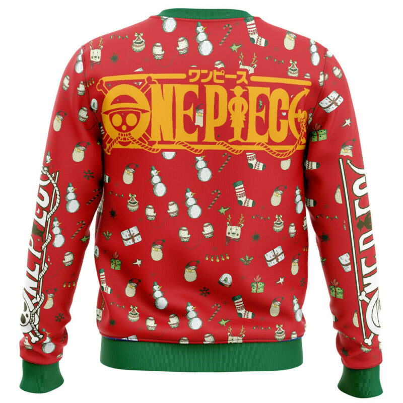 3D Anime One Piece Characters Happy Holidays Custom Fandom Ugly Christmas Sweater VA311252