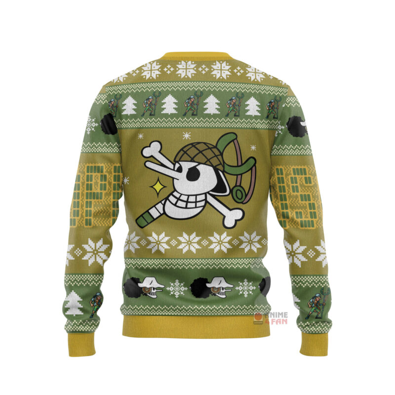 3D Anime One Piece Usopp Custom Fandom Ugly Christmas Sweater VA308112