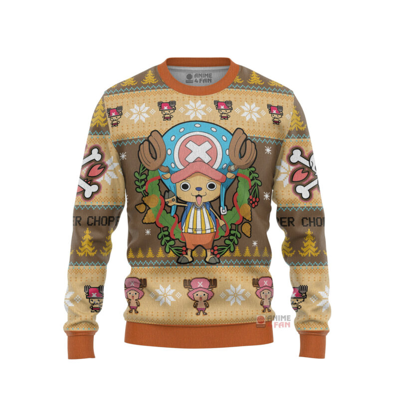 3D Anime One Piece Tony Chopper Custom Fandom Ugly Christmas Sweater