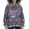 3D Anime Pokemon Gengar Custom Fandom Ugly Christmas Sweater VA308133