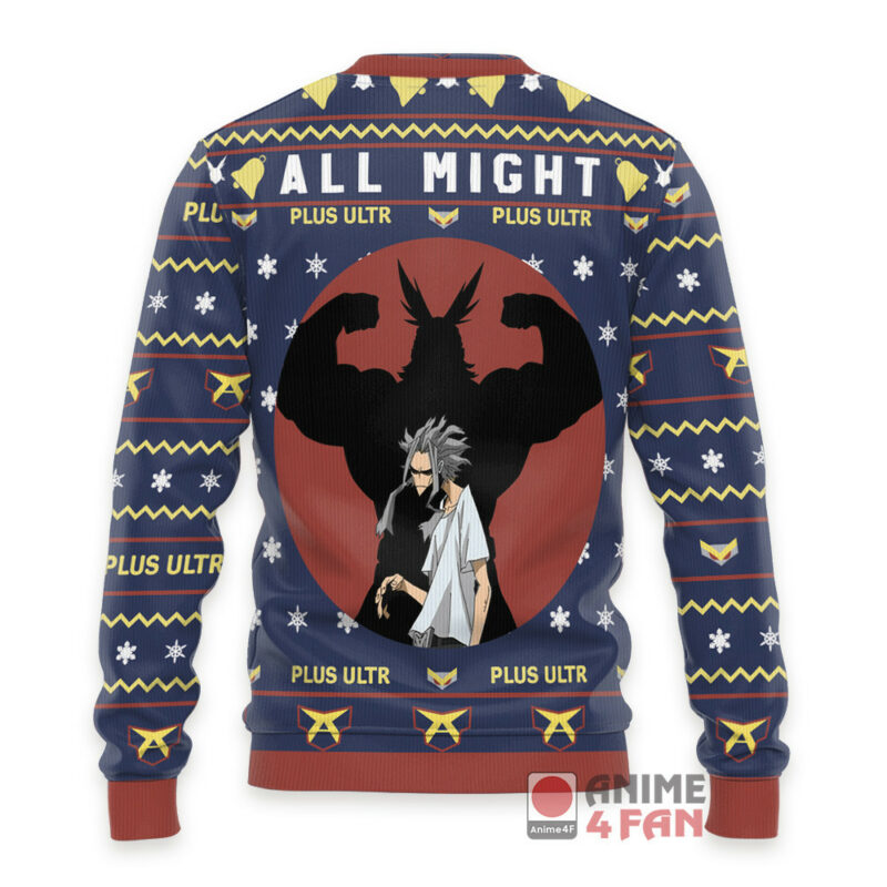 3D Anime My Hero Academia All Might Custom Fandom Ugly Christmas Sweater My Hero Academia VA308145