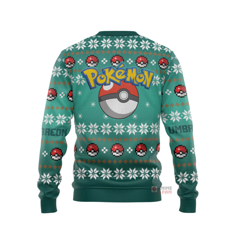 3D Anime Pokemon Umbreon Custom Fandom Ugly Christmas Sweater VA308176