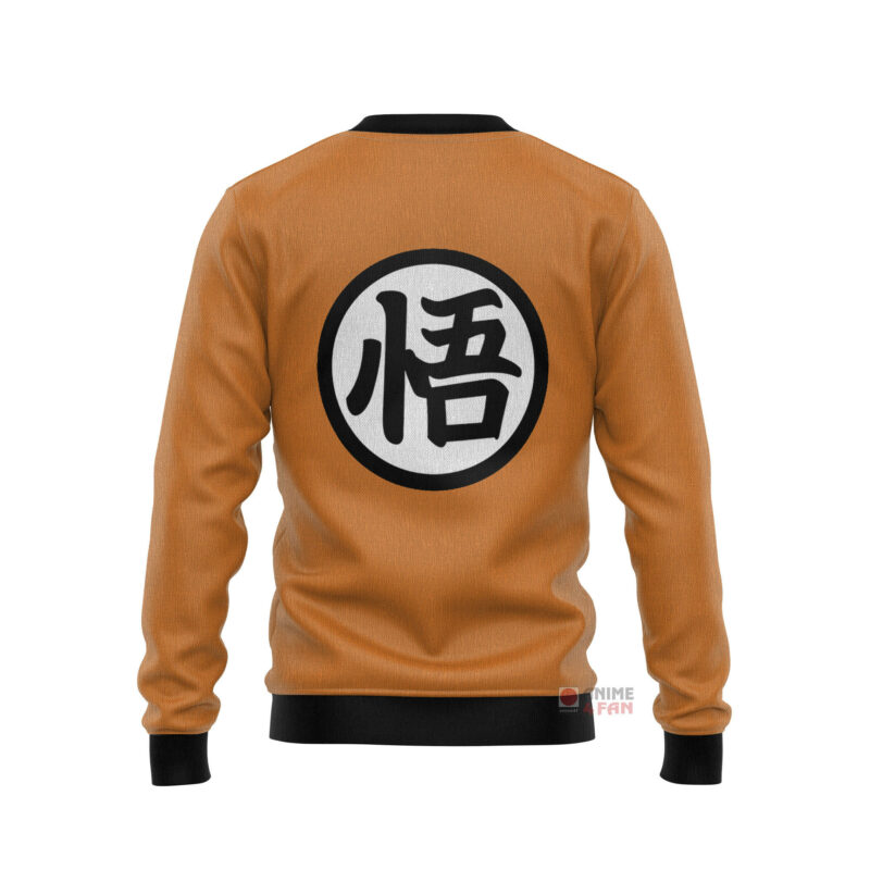 3D Anime Dragon Ball Z Son Goku Kanji Logo Custom Cosplay Costume Ugly Christmas Sweater VA308255