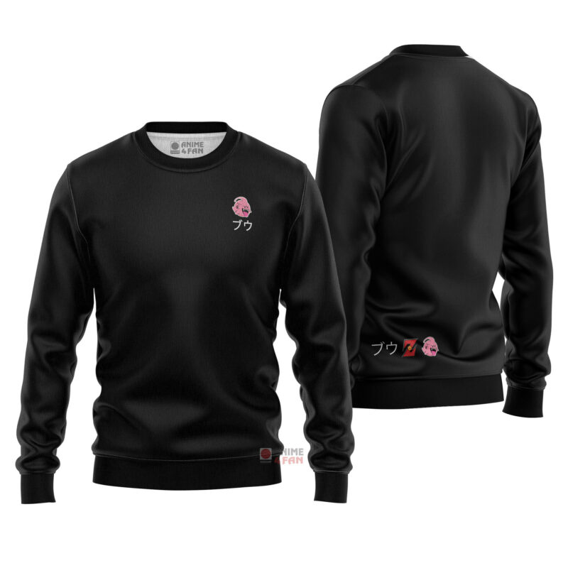 3D Anime Dragon Ball Z Majin Buu Logo Custom Ugly Christmas Sweater VA308256