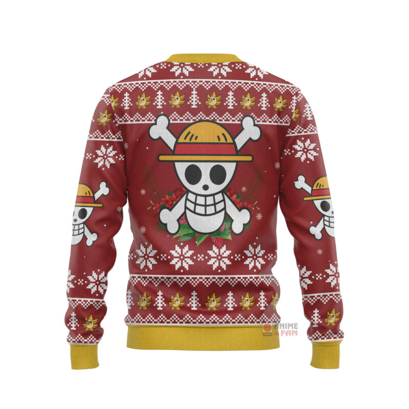 3D Anime One Piece Luffy Custom Fandom Ugly Christmas Sweater VA308263