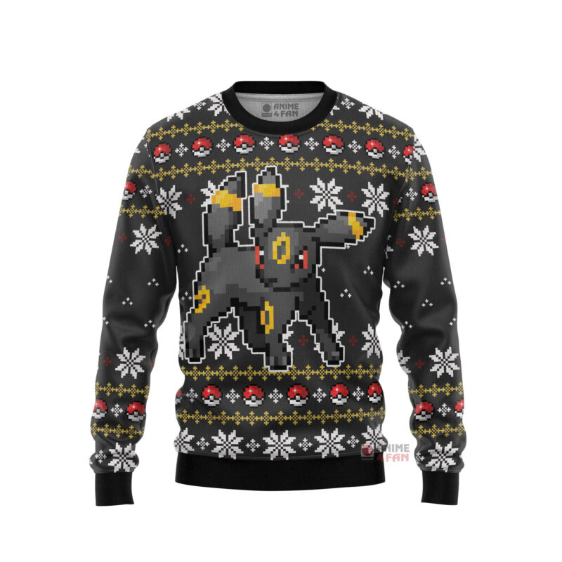 3D Anime Pokemon Umbreon Custom Fandom Ugly Christmas Sweater VA310070