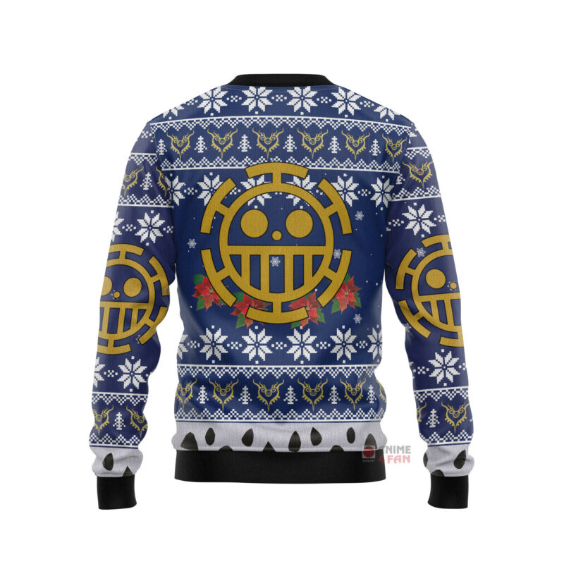 3D Anime One Piece Trafalgar Law Custom Fandom Ugly Christmas Sweater