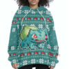 3D Anime Pokemon Bulbasaur Custom Fandom Ugly Christmas Sweater VA308404