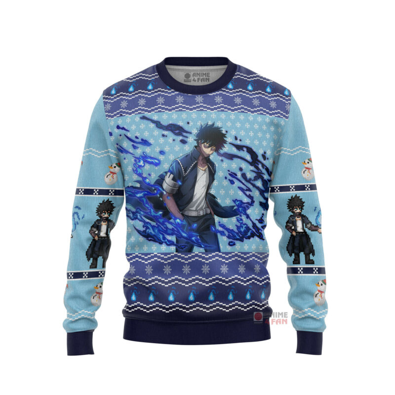 3D Anime My Hero Academia Dabi Blueflame Custom Fandom Ugly Christmas Sweater VA308442