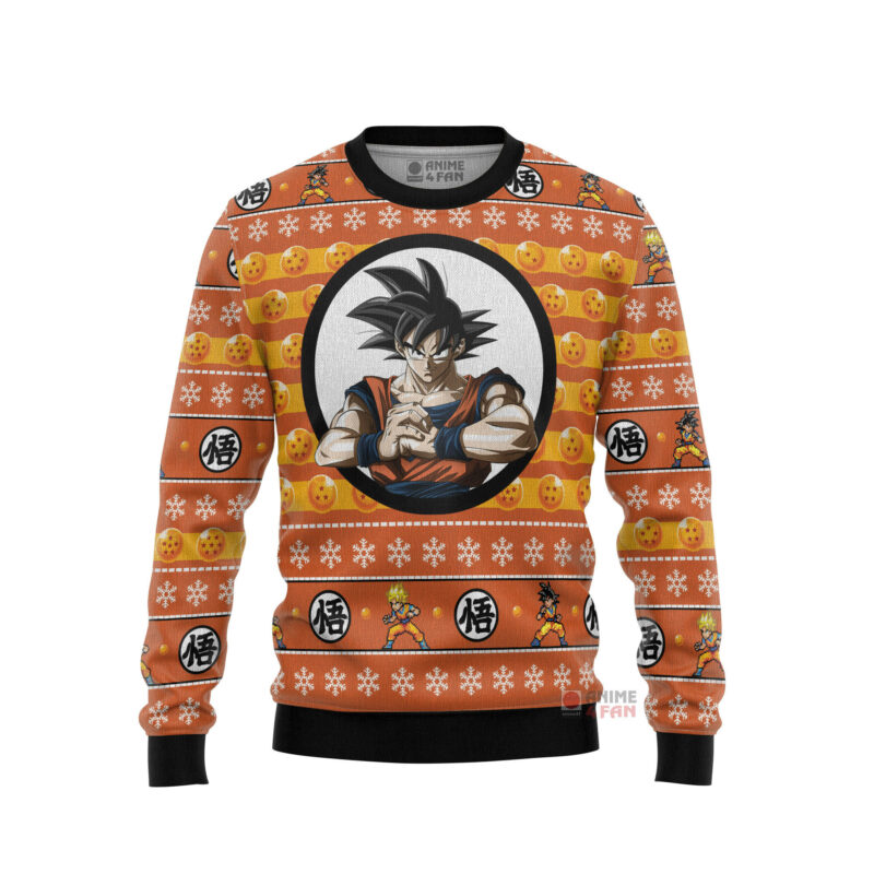 3D Anime Dragon Ball Son Goku Custom Fandom Ugly Christmas Sweater VA309037