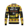 3D Anime Pokemon All I Want Picachu Custom Ugly Christmas Sweater VA308285