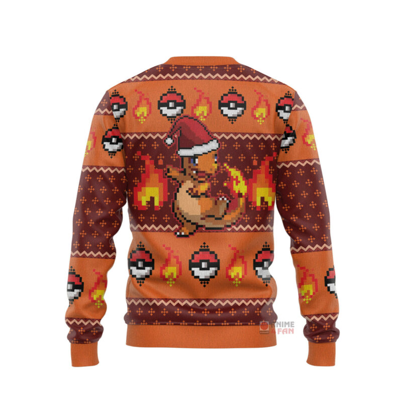 3D Anime Pokemon Charmander Custom Fandom Ugly Christmas Sweater VA309089