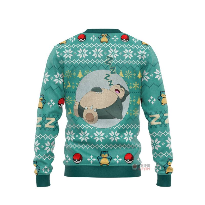 3D Anime Pokemon All is Calm All Bright Snorlax Custom Fandom Ugly Christmas Sweater VA309095