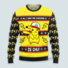 3D Anime Pokemon All I Want For Christmas Is CHU Custom Fandom Ugly Christmas Sweater VA310051