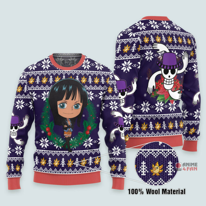 3D Anime One Piece Nico Robin Custom Ugly Christmas Sweater VA310061