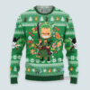 3D Anime One Piece Chibi Roronoa Zoro Custom Fandom Ugly Christmas Sweater VA310090