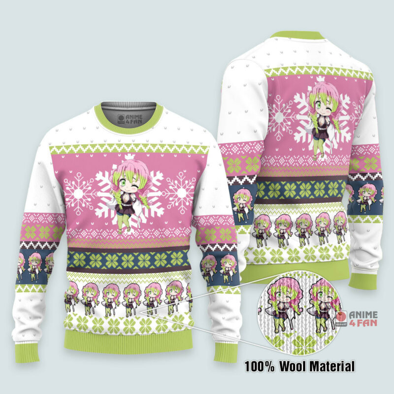 3D Anime Demon Slayer Mitsuri Kanroji Custom Ugly Christmas Sweater VA311042