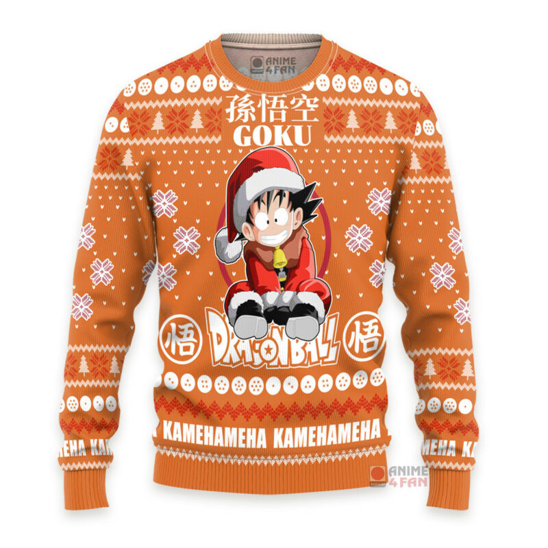 3D Anime Dragon Ball Goku Kid Custom Fandom Ugly Christmas Sweater VA211046