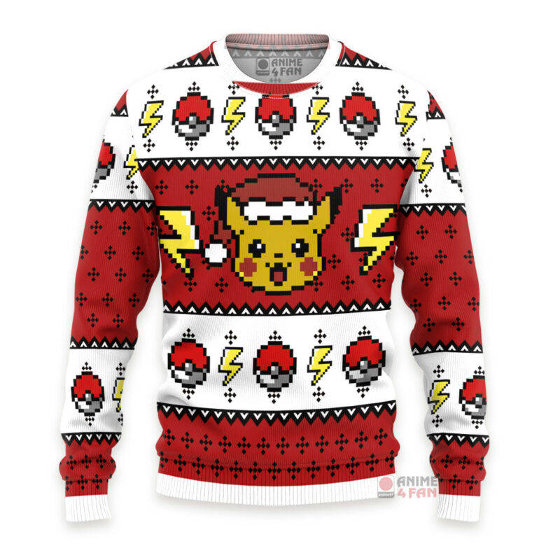 3D Anime Pokemon Pikachu Custom Fandom Ugly Christmas Sweater VA307056