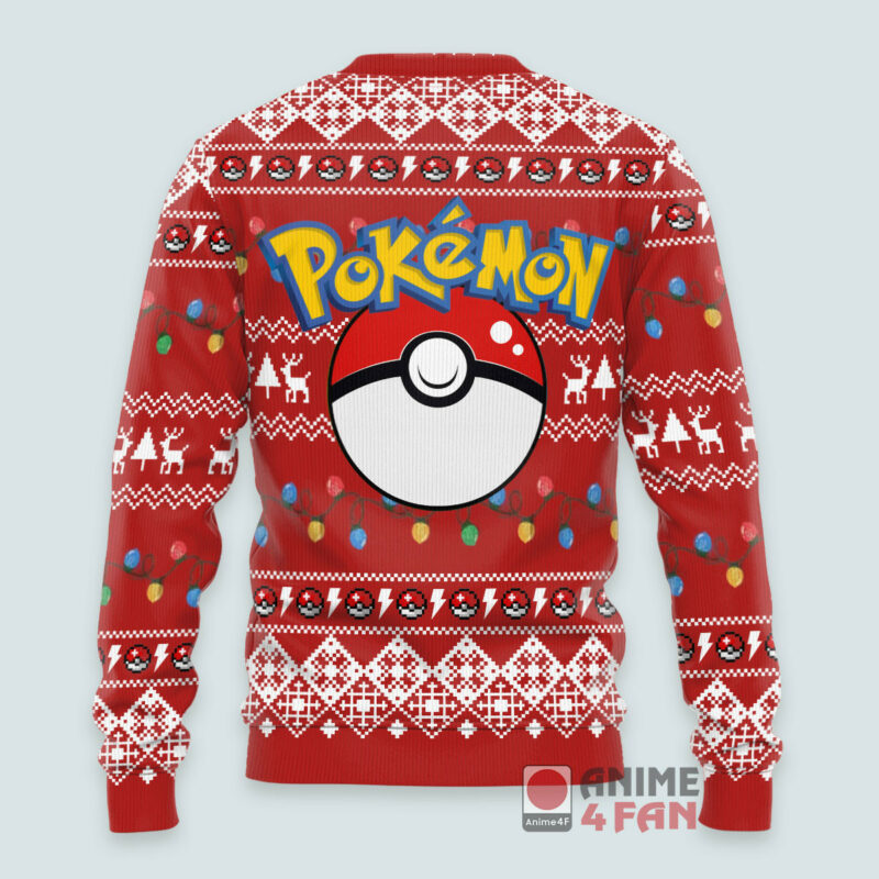 3D Anime Pokemon Pikachu Santa Custom Fandom Ugly Christmas Sweater VA311005