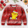 3D Anime Pokemon Pikachu Santa Custom Fandom Ugly Christmas Sweater VA311005