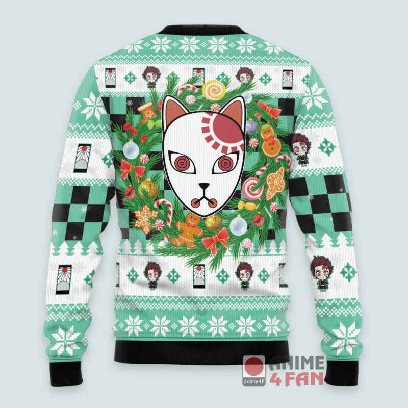 3D Anime Demon Slayer Tanjiro Kamado Custom Fandom Ugly Christmas Sweater VA310109