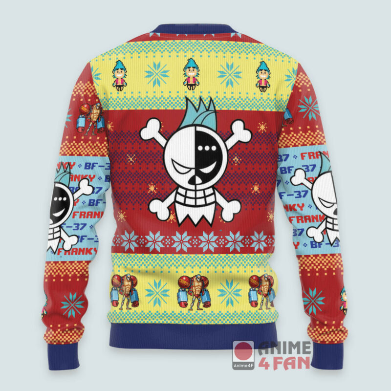 3D Anime One Piece Franky Custom Fandom Ugly Christmas Sweater VA311057