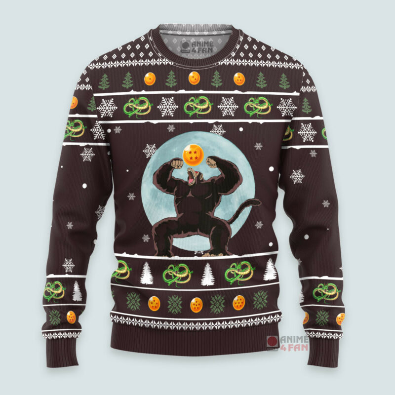 3D Anime Dragon Ball Oozaru Vegeta Custom Ugly Christmas Sweater VA311071