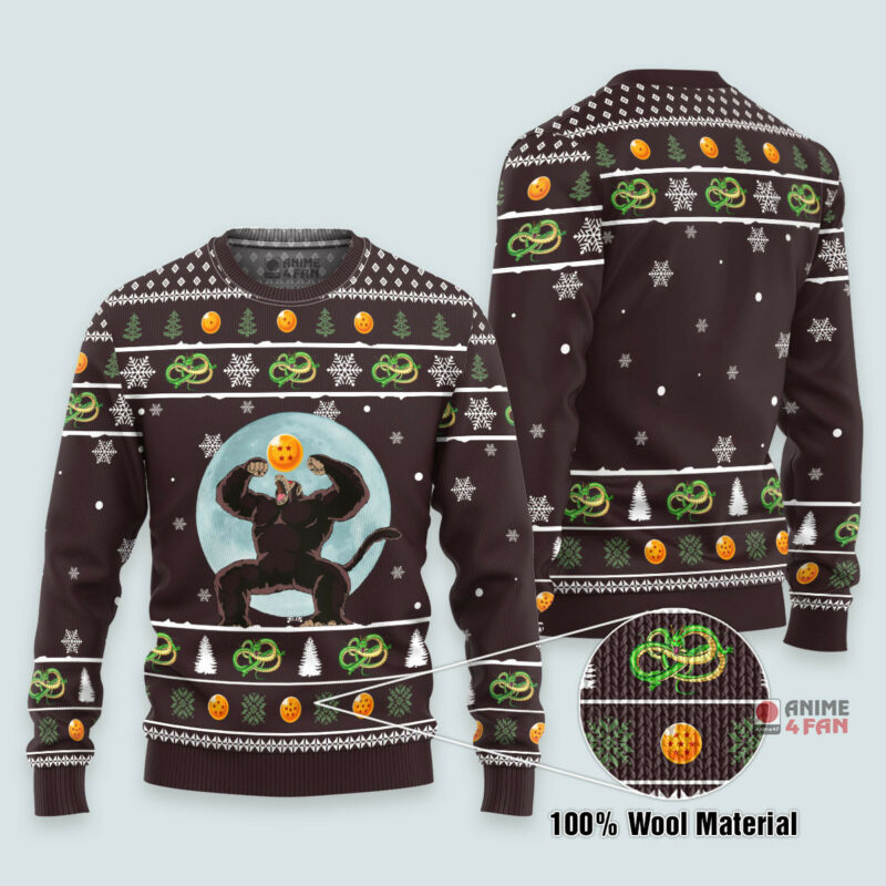 3D Anime Dragon Ball Oozaru Vegeta Custom Ugly Christmas Sweater VA311071