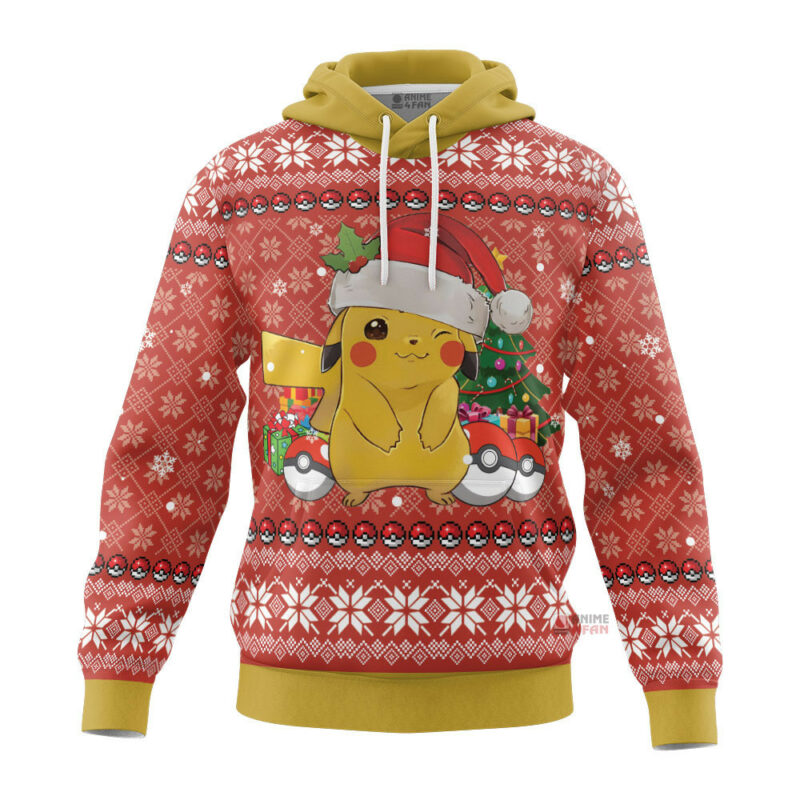 3D Anime Pokemon Pikachu Custom Fandom Ugly Christmas Sweater VA211043