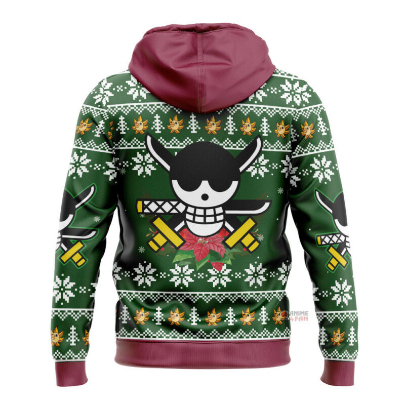 3D Anime One Piece Zoro Custom Fandom Ugly Christmas Sweater VA311163