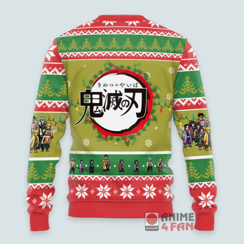 3D Anime Demon Slayer Squad Corps Ugly Christmas Sweater VA311171