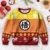 3D Anime Dragon Ball Goku Kanji Custom Ugly Christmas Sweater VA311182