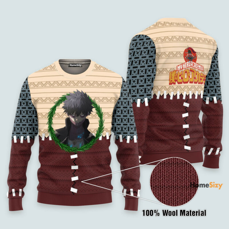 3D Anime My Hero Academia Dabi Custom Ugly Christmas Sweater VA311185