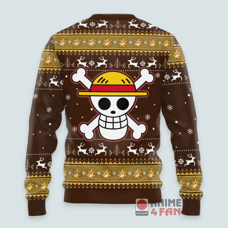 3D Anime One Piece Luffy Gomu Gomu Custom Fandom Ugly Chiristmas Sweater VA311203