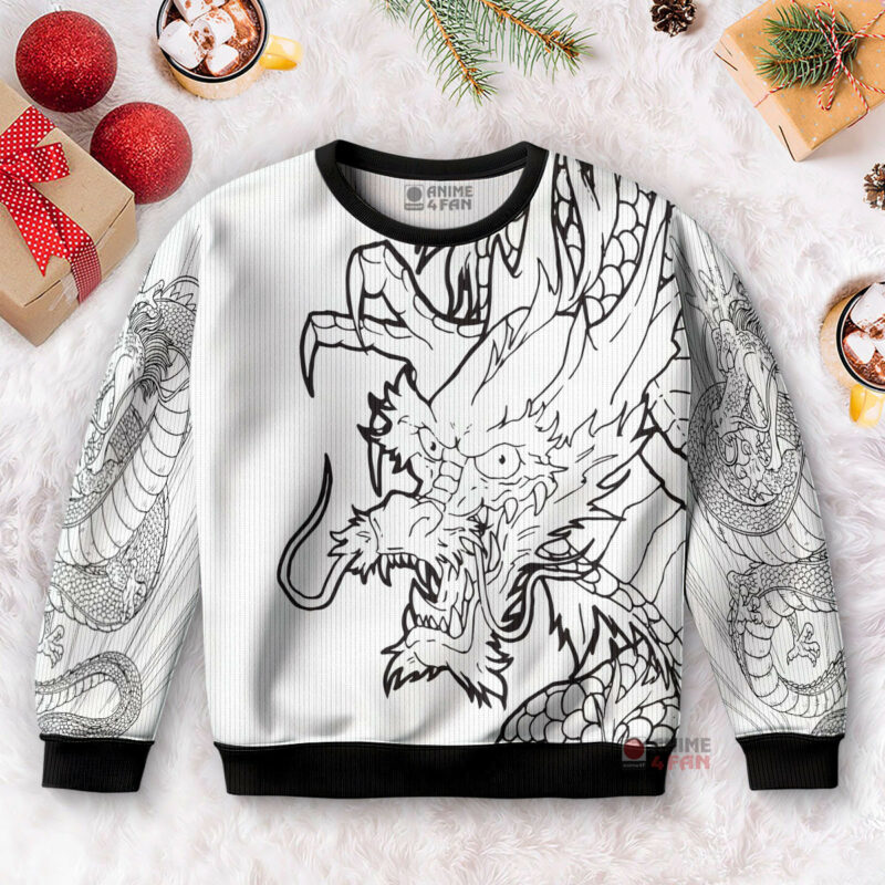 3D Anime Dragon Ball Z Mighty Shenron Custom Ugly Christmas Sweater VA312013