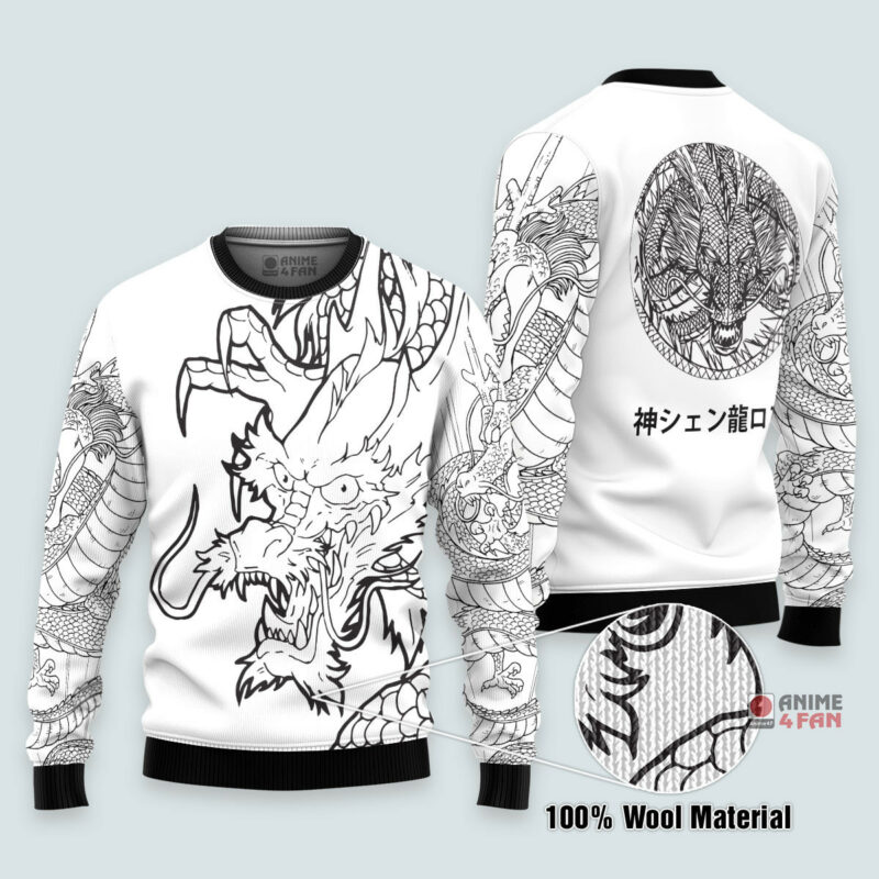 3D Anime Dragon Ball Z Mighty Shenron Custom Ugly Christmas Sweater VA312013