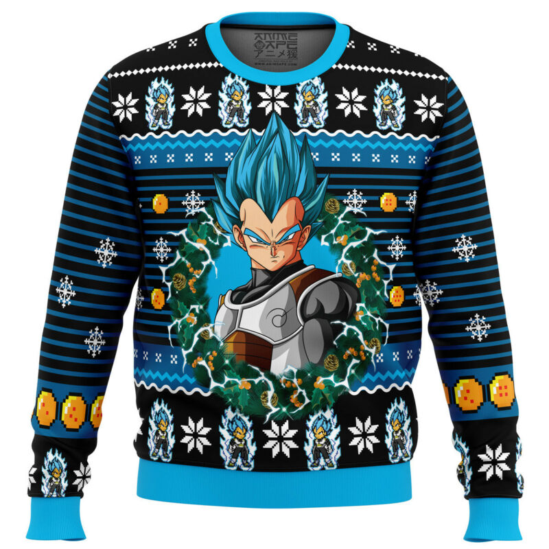 3D Anime Dragon Ball Z Vegeta Custom Ugly Christmas Sweater