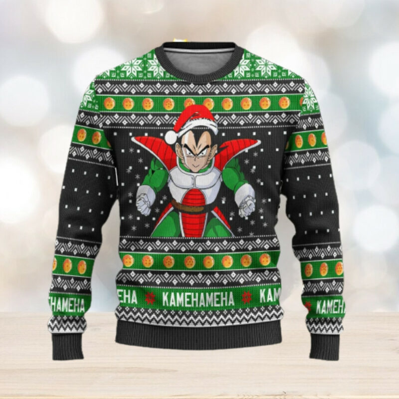 3D Anime Dragon Ball Z Vegeta Santa Custom Ugly Christmas Sweater