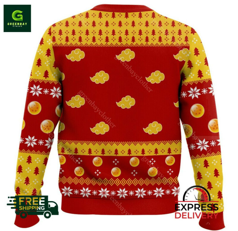 3D Anime Dragon Ball Z Goku Christmas Custom Ugly Christmas Sweater