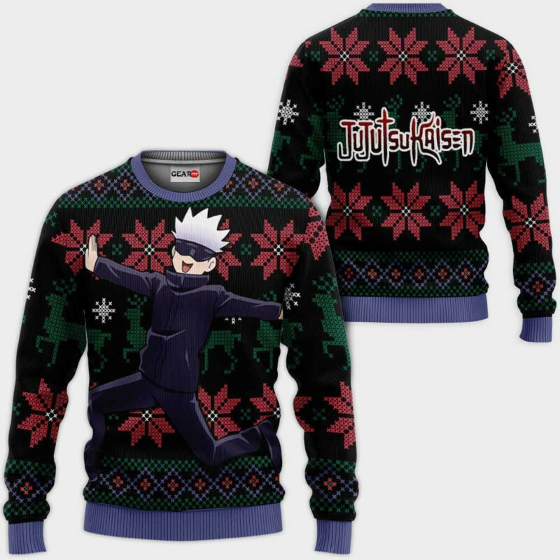 Jujutsu Kaisen Satoru Gojo Funny Custom Ugly Christmas Sweater VA4110201