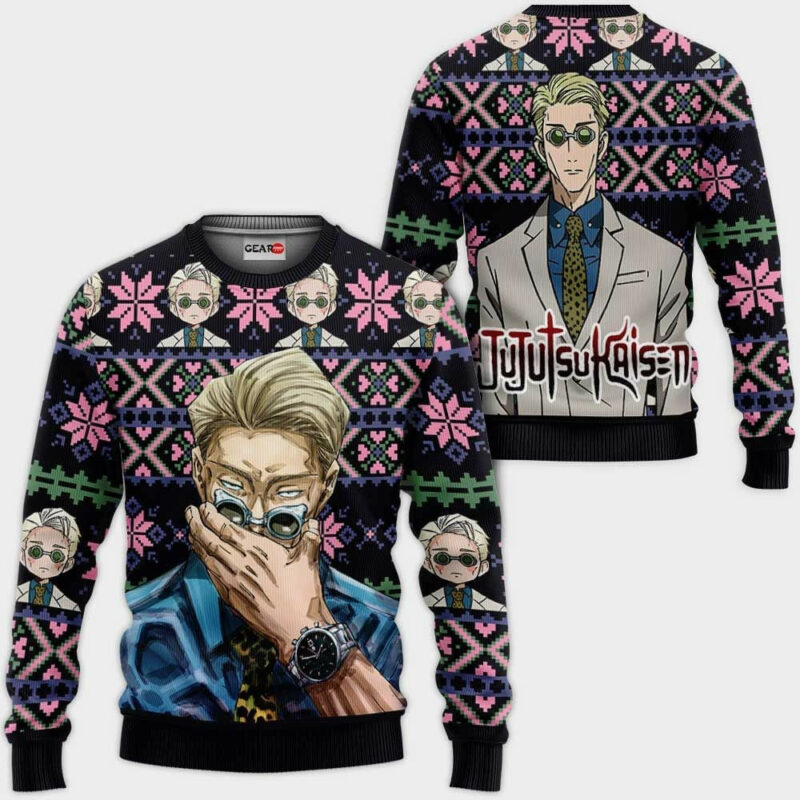 Jujutsu Kaisen Kento Nanami Custom Ugly Christmas Sweater